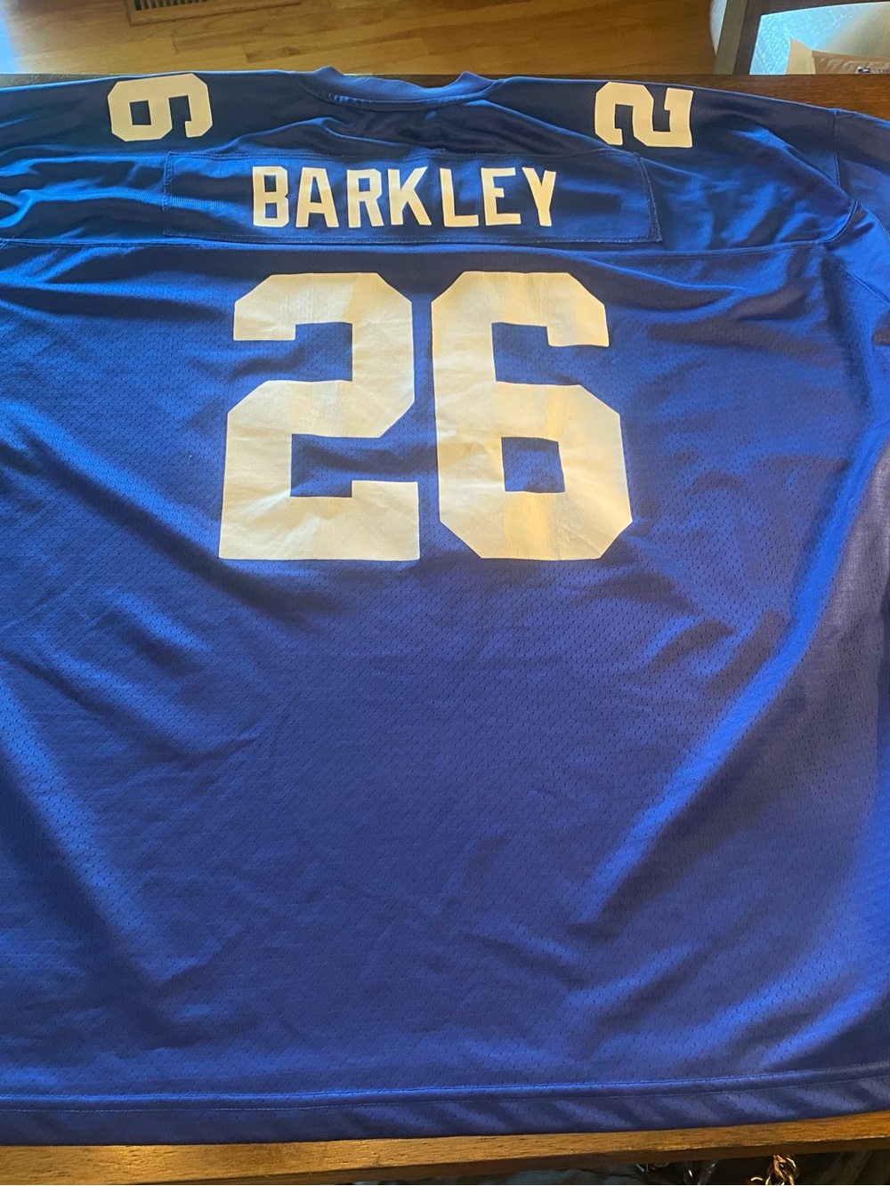 NFL Pro Line New York Giants Saquon Barkley #26 NFL Football Jersey Men Size 4XL